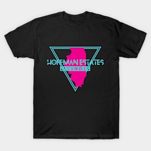 Hoffman Estates Illinois Retro Vintage Triangle IL T-Shirt